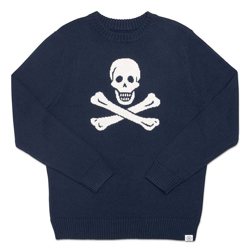 The Long Wharf Supply Men's Bellamy SeaWell Sweater in the color Navy