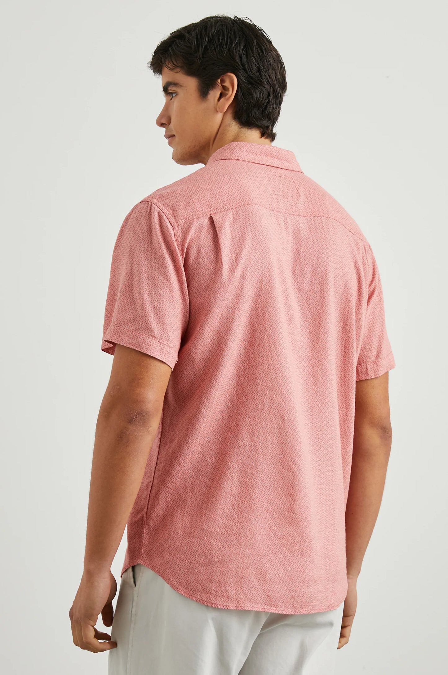 Back view of the Crown Jewel Ruby Carson Short Sleeve Shirt by Rails