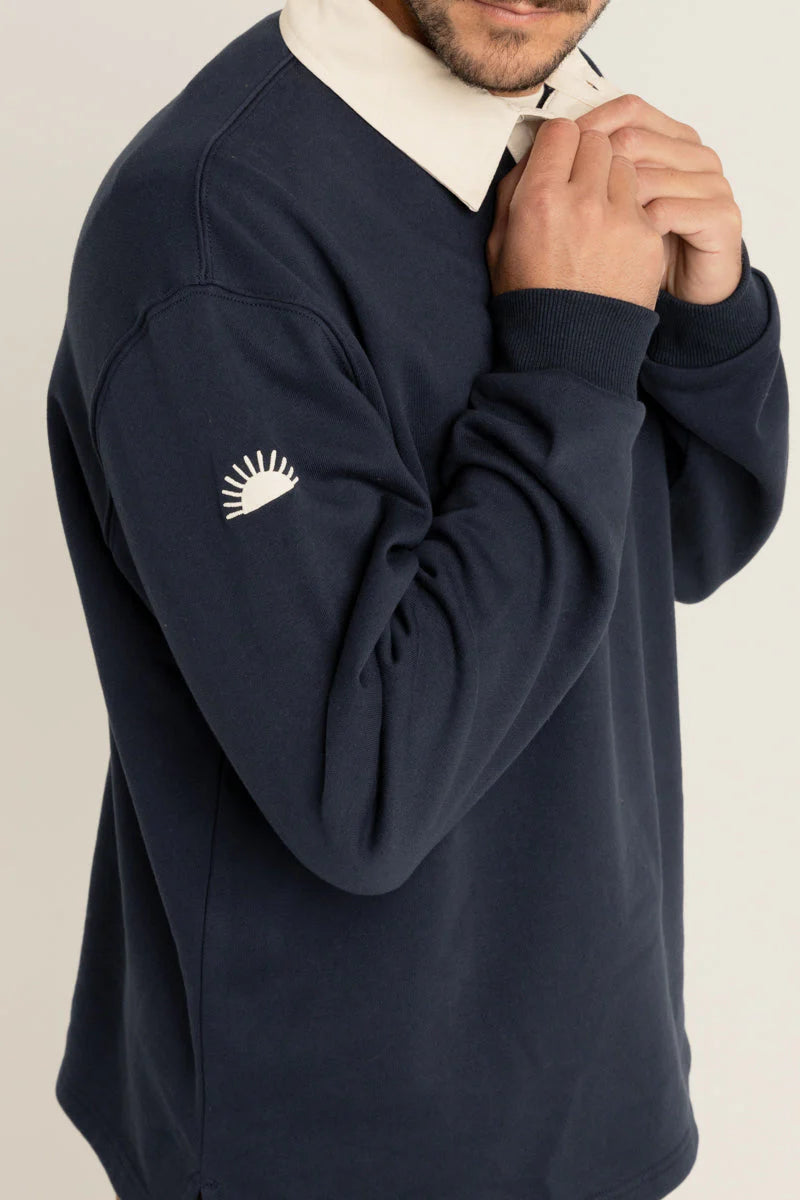 Rhythm Vintage Rugby Long Sleeve Polo