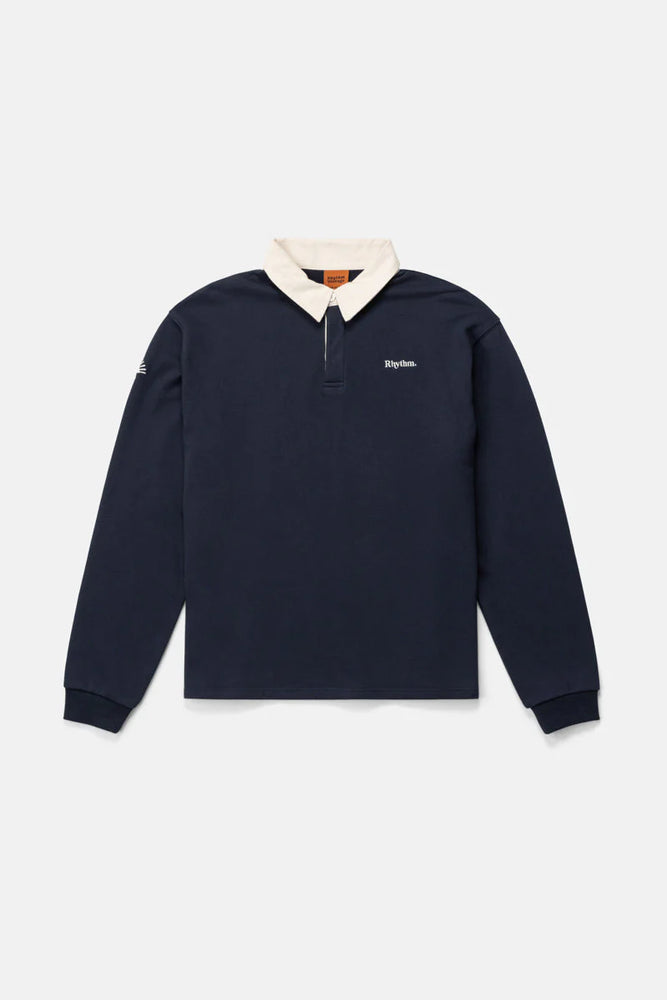 Rhythm Vintage Rugby Long Sleeve Polo