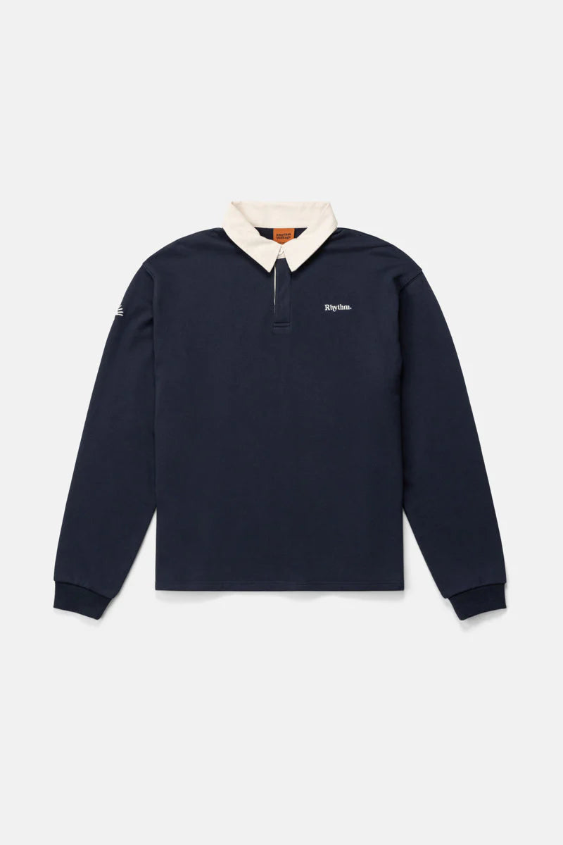 Rhythm Vintage Rugby Long Sleeve Polo