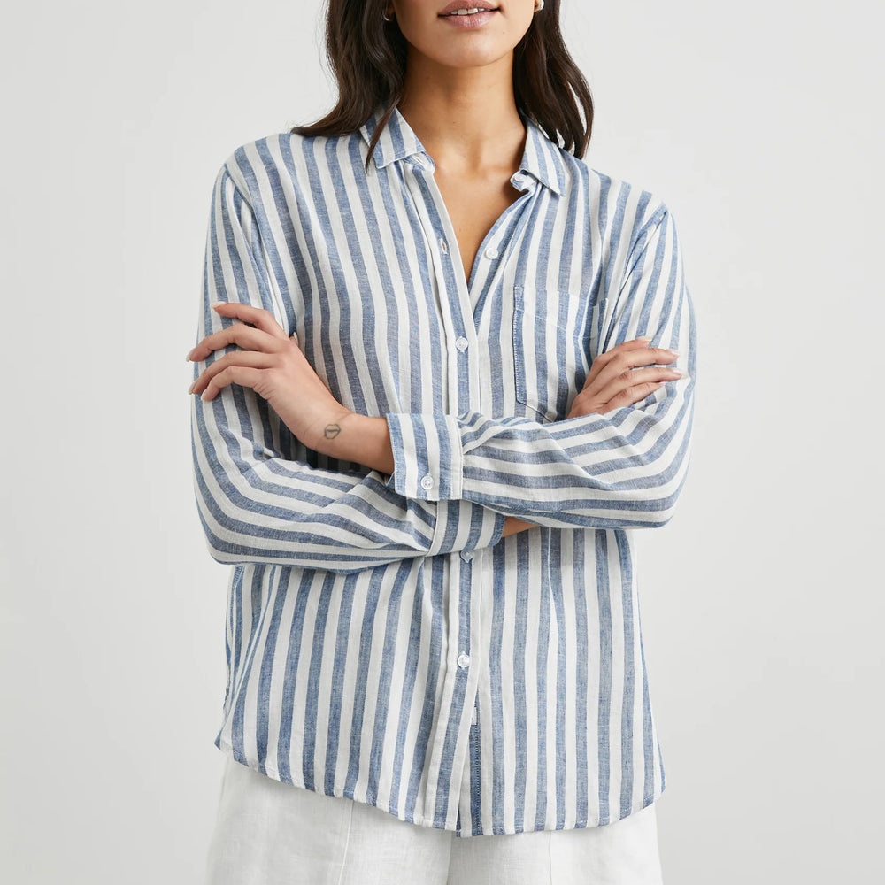 The Rails Charli Shirt in Echo Stripe