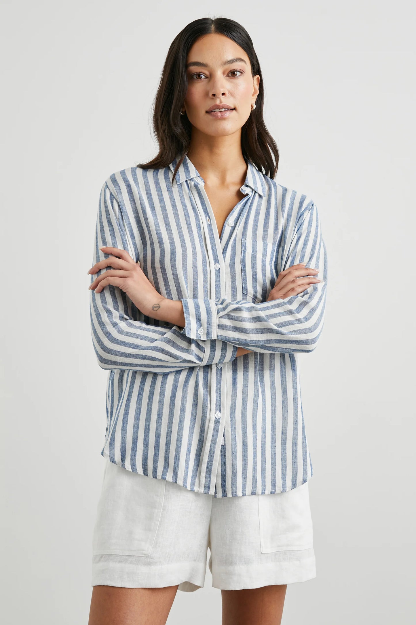 The Rails Charli Shirt in Echo Stripe