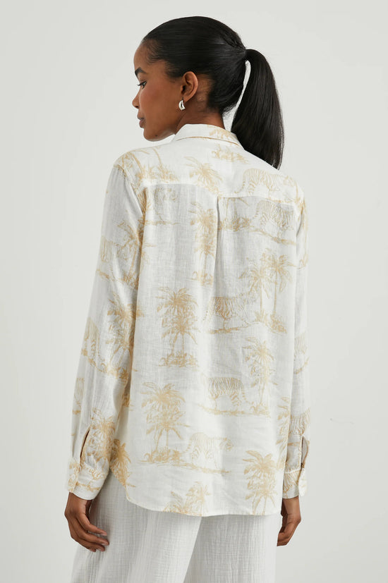 Back view of the Wild Bengals Charli Shirt by Rails