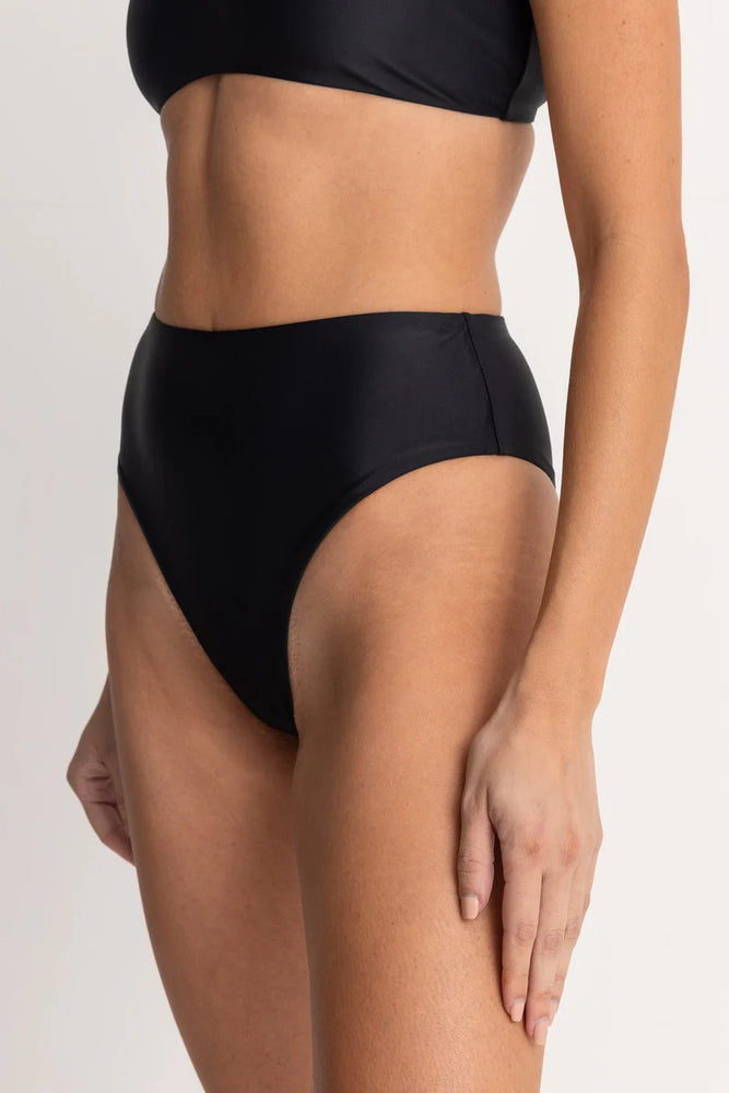 These classic bikini bottoms from Rhythm feature a high waist swim silhouette to accentuate your curves.