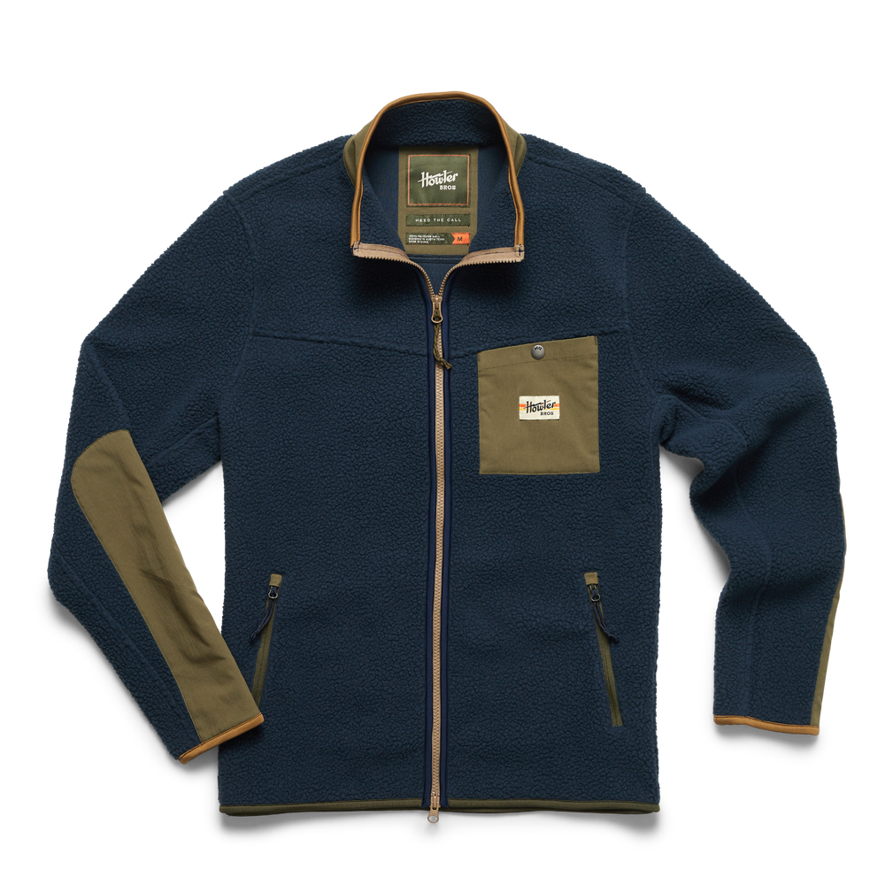 The Station Blue Chisos Fleece Jacket by Howler Brothers