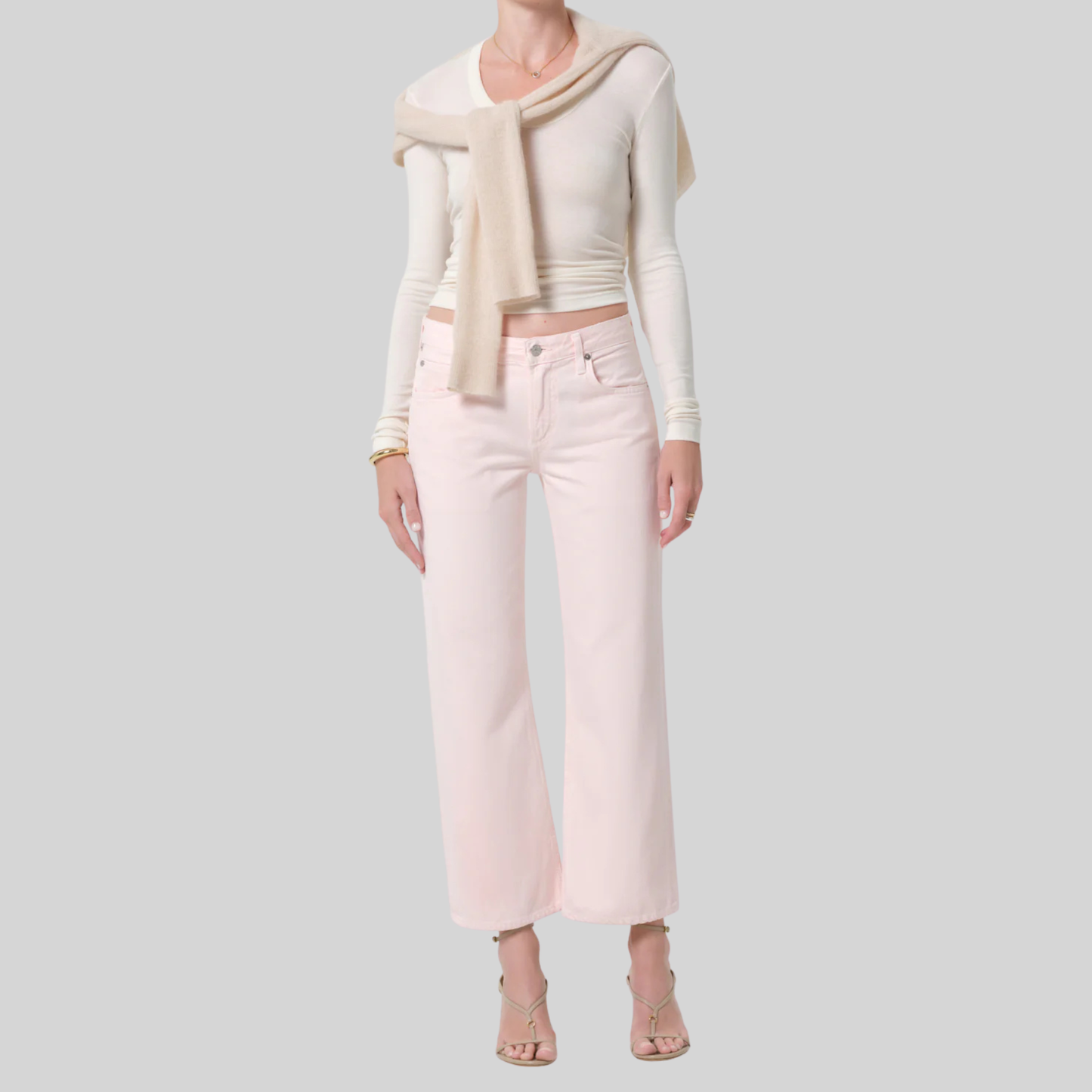 Citizens Of Humanity Faye Vintage Straight in Pale Coral, available now at Harbour Thread boutique