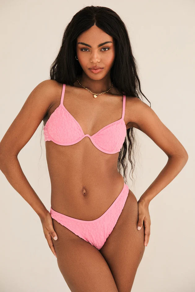 The Hula Hoop Terry Daphne Underwire Bikini Top by Dippin Daisys