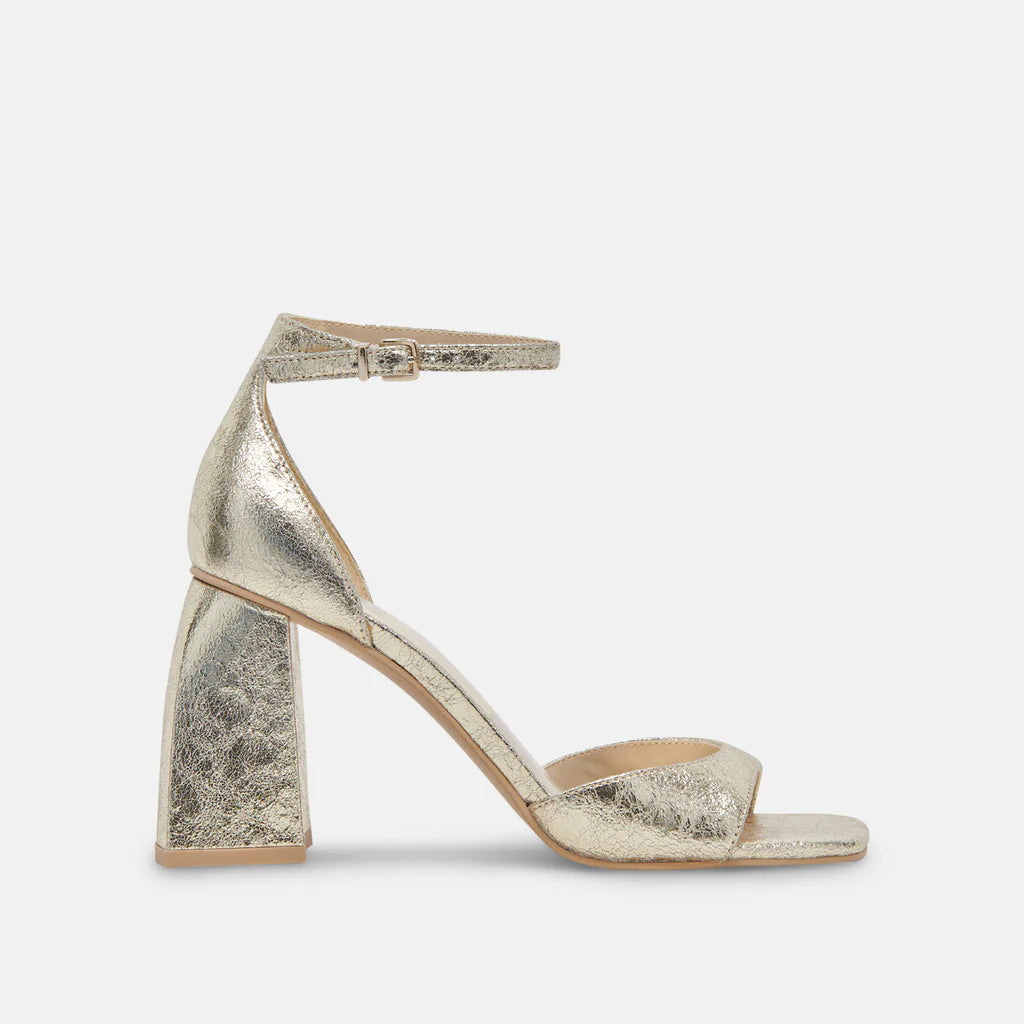 Dolce Vita Janey Heel - Platinum Distressed Leather