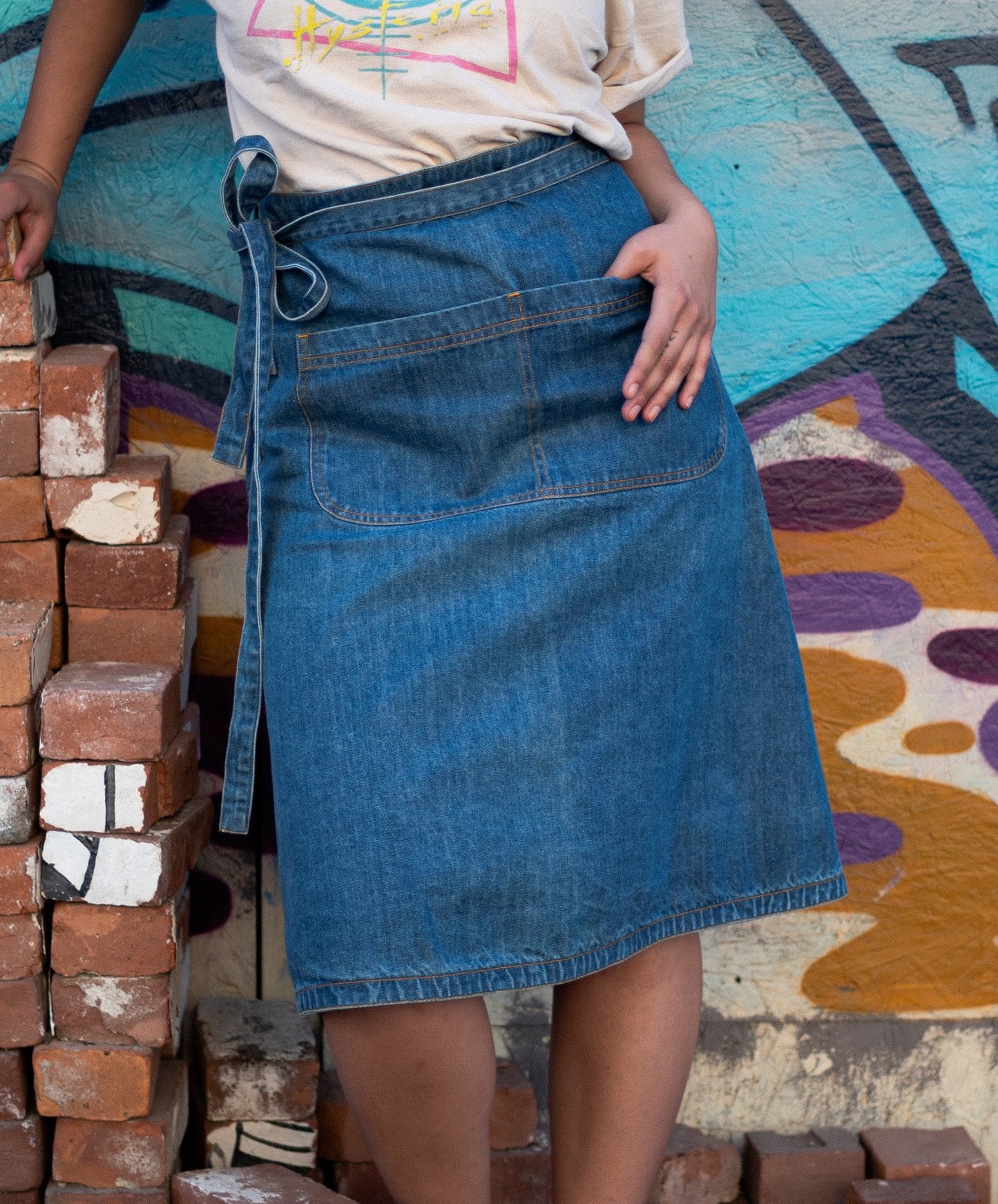 Tove Wear Maker Skirt Long - Light Denim