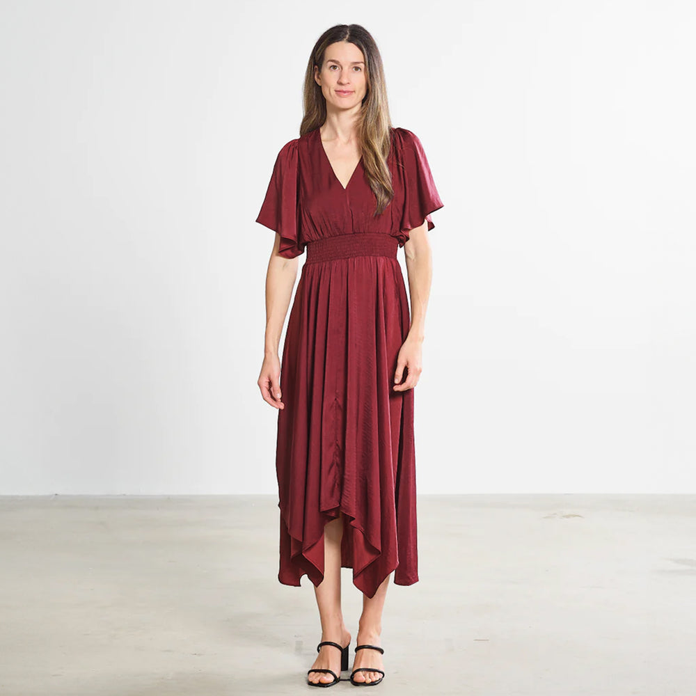 
                      
                        The Diana Dress - Burgundy
                      
                    