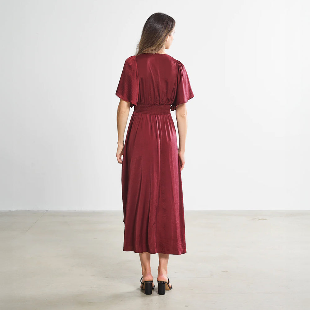 
                      
                        The Diana Dress - Burgundy
                      
                    