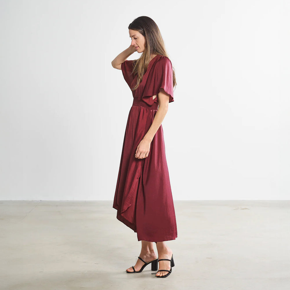 The Diana Dress - Burgundy