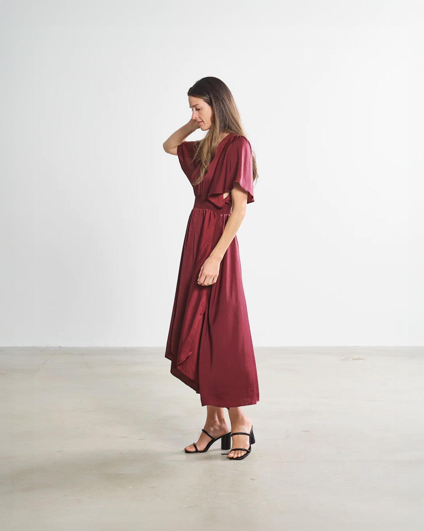 The Diana Dress - Burgundy