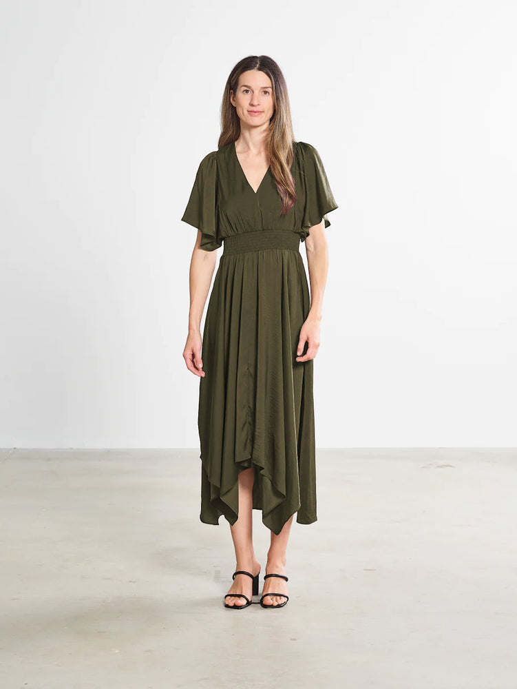 
                      
                        The Diana Dress - Olive
                      
                    