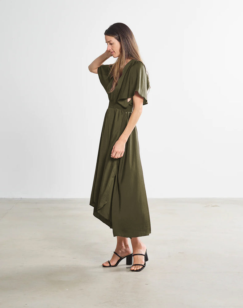 
                      
                        The Diana Dress - Olive
                      
                    