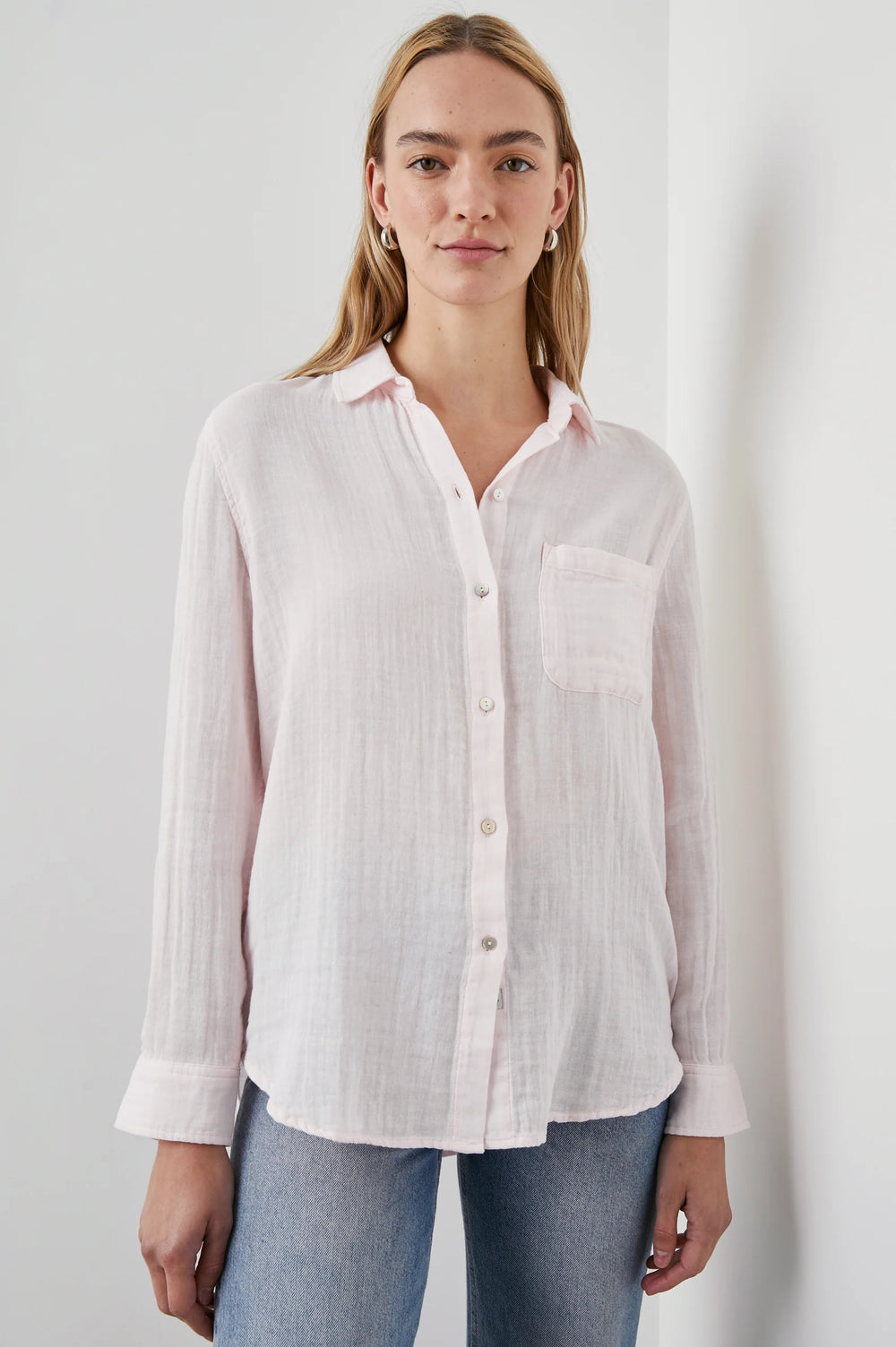 The Ellis Shirt by Rails, in the color Petal