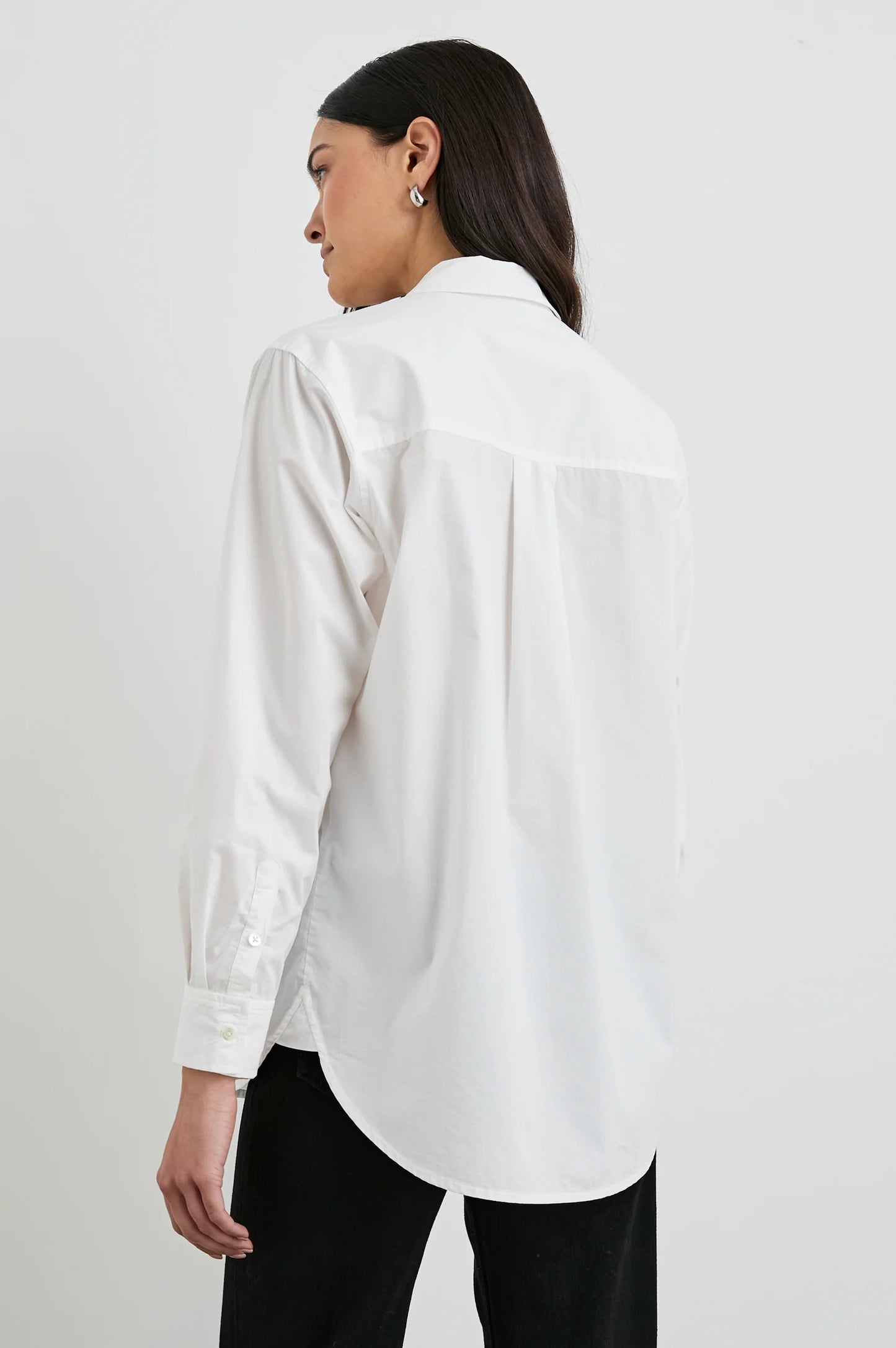 Back view of the White Elsa Button Down Shirt by Rails