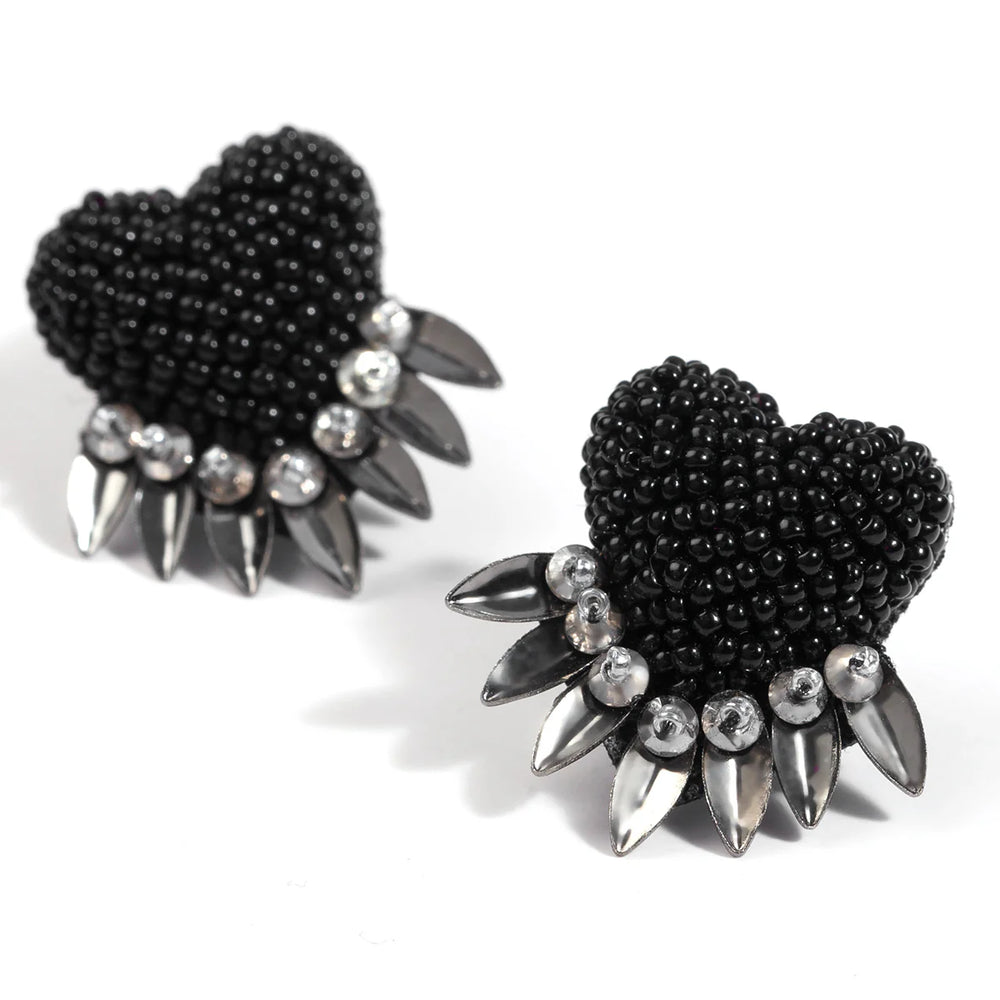 
                      
                        The black Danika Earrings by Deepa Gurnani, available at Harbour Thread.
                      
                    