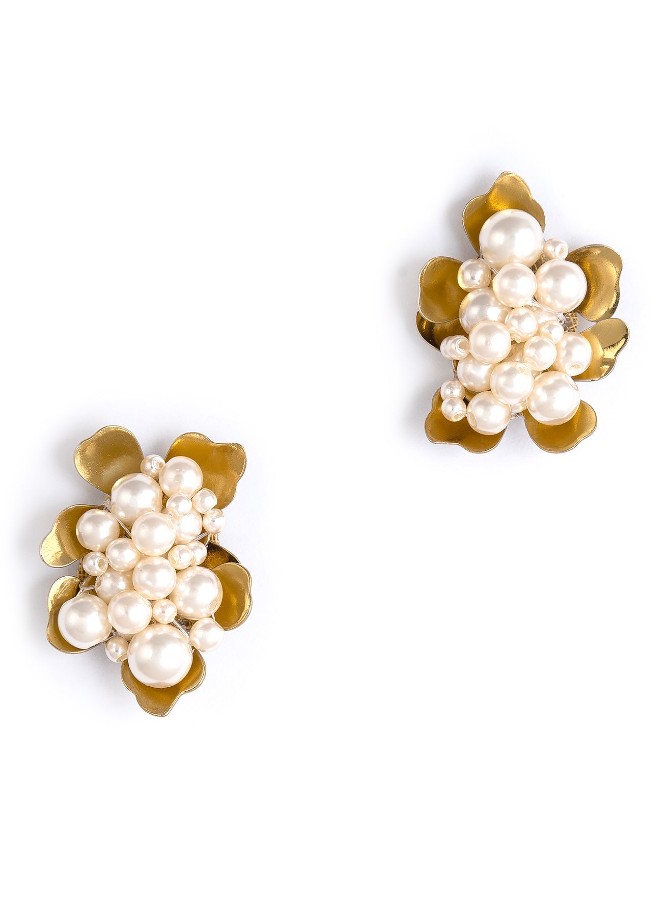 The Nea Earrings by Deepa Gurnani in the color Gold