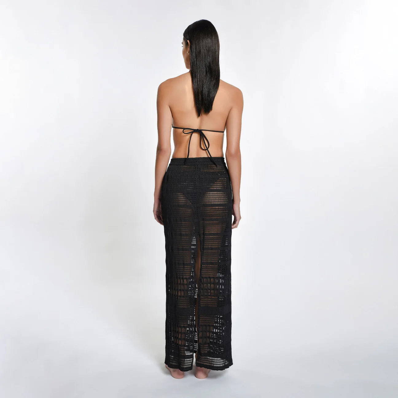 Back view of the Tayrona Nights Ellis Coverup Skirt by Peixoto