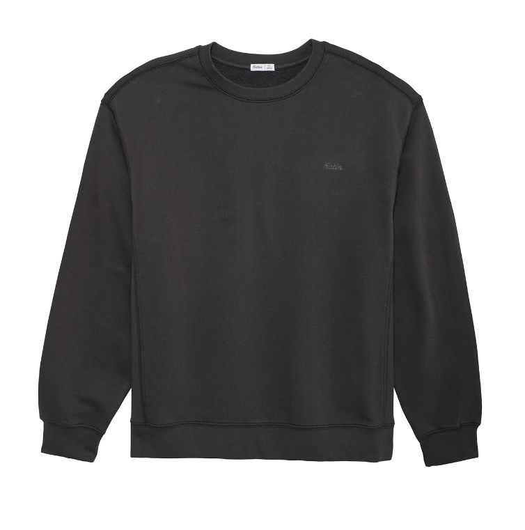 The Black Wash Embroidered Crewneck by Katin