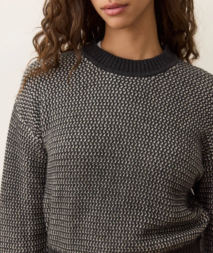 Marine Layer Robin Textured Crewneck Sweater