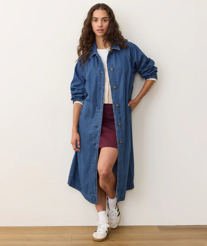 
                      
                        Marine Layer Hayes Denim Trench Coat
                      
                    