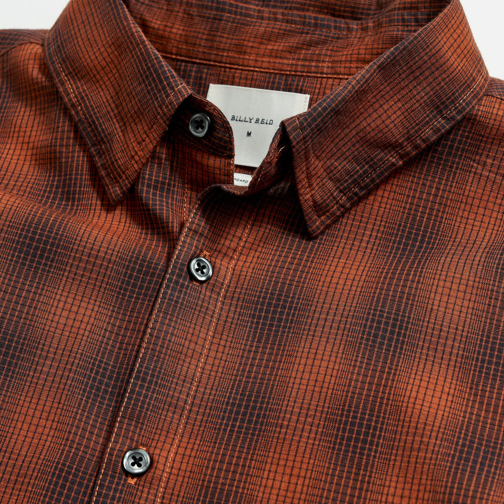 
                      
                        Billy Reid Shadow Plaid Tuscumbia Shirt - Black/Rust
                      
                    