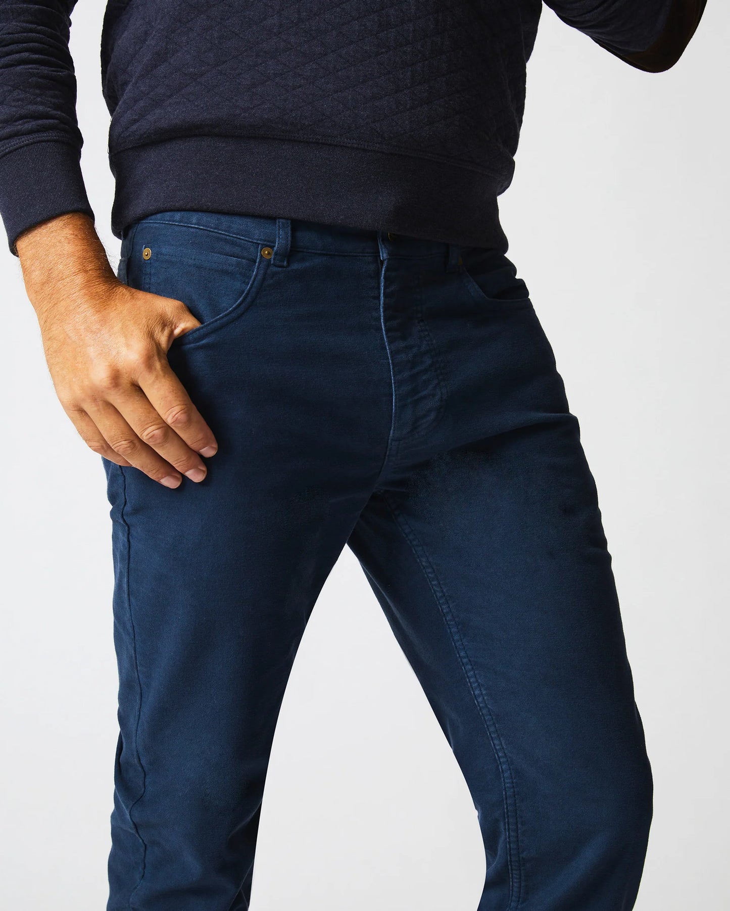 Billy Reid Moleskin Jean - Carbon Blue