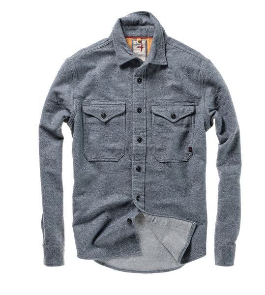 
                      
                        The Steel Grey Donegal Utility Workshirt by Relwen
                      
                    