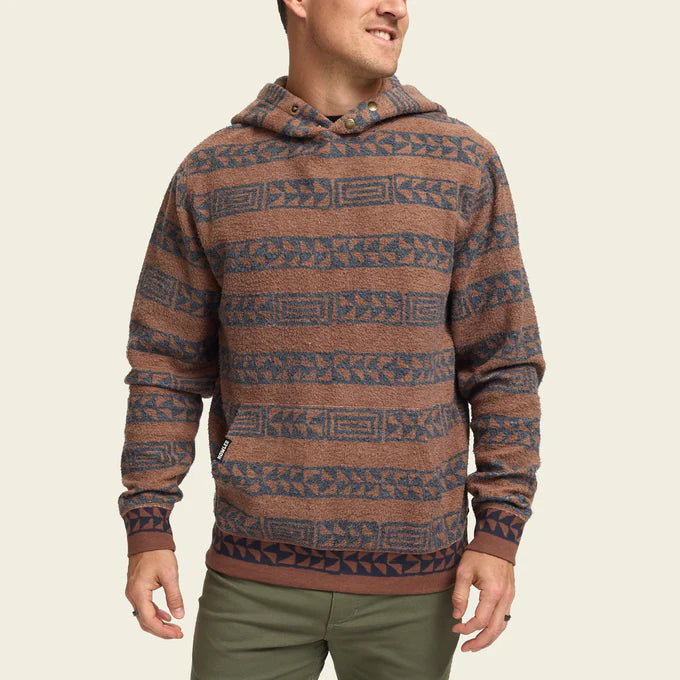 The Mink Brown Hanko Stripe Tajima Pullover by Howler Brothers