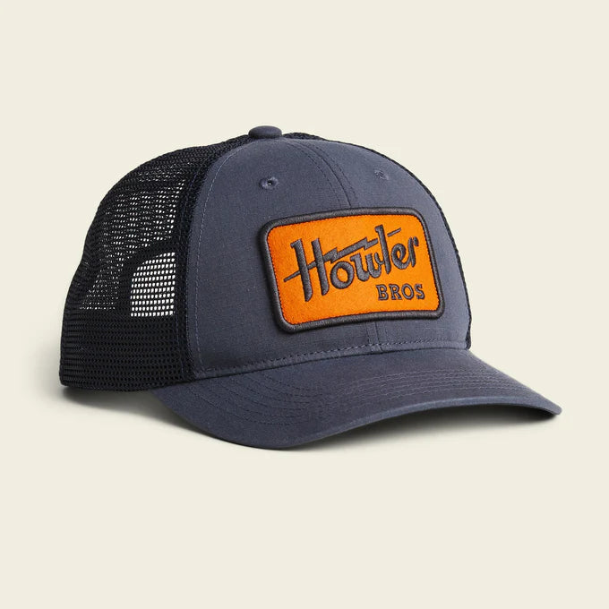 The Navy Howler Electric Standard 6 panel hat by Howler Bros