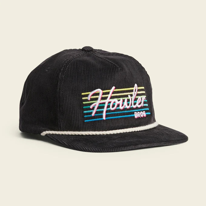 
                      
                        The Black Corduroy Howler Beach Club Unstructured Snapback Hat by Howler Bros
                      
                    