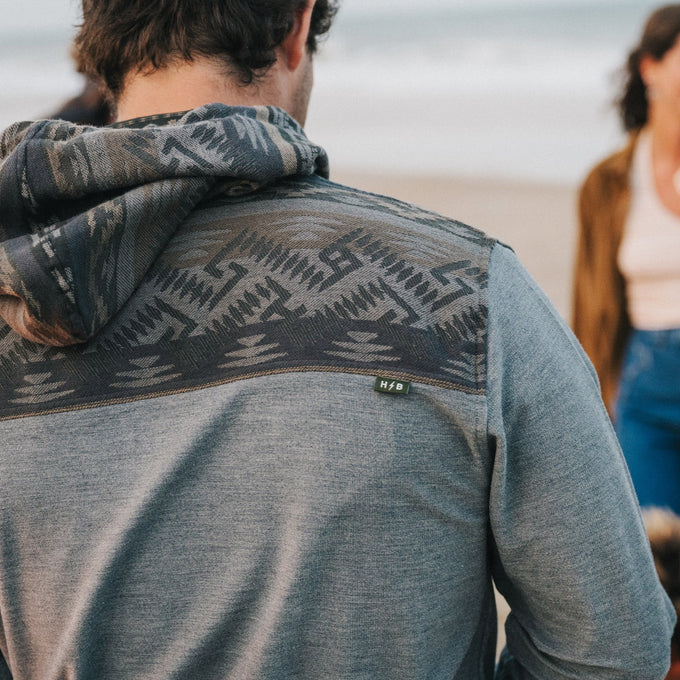 
                      
                        Back detail on the Shaman Hoodie by Howler Bros
                      
                    