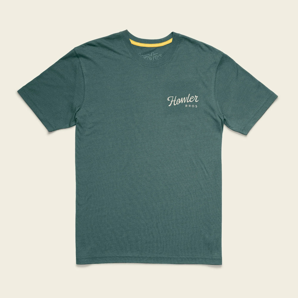 
                      
                        The Howler Bros Fern Green Blended T-Shirt in the style Howler Posse
                      
                    