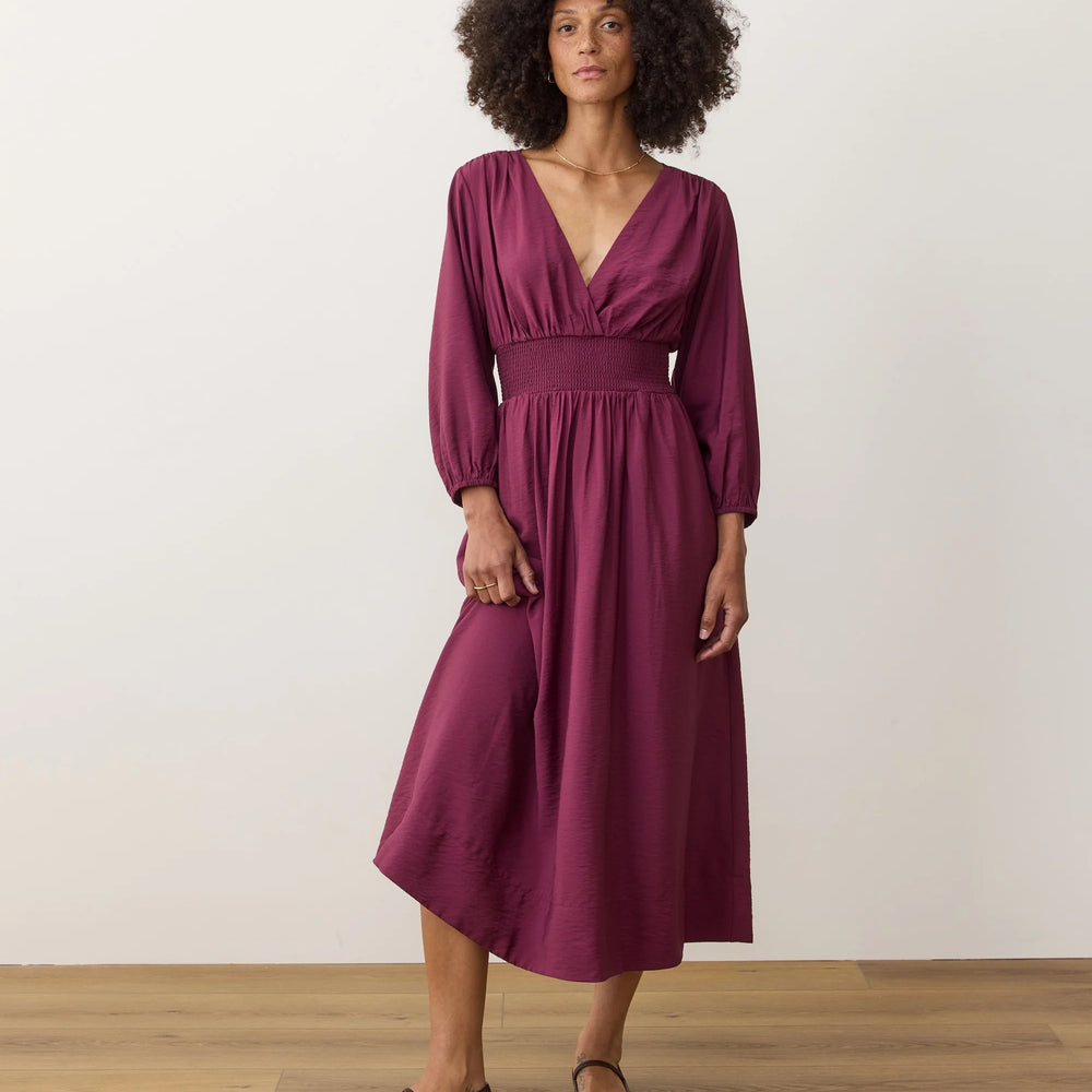 
                      
                        The Marine Layer Daphne Maxi Dress in the color Fig
                      
                    