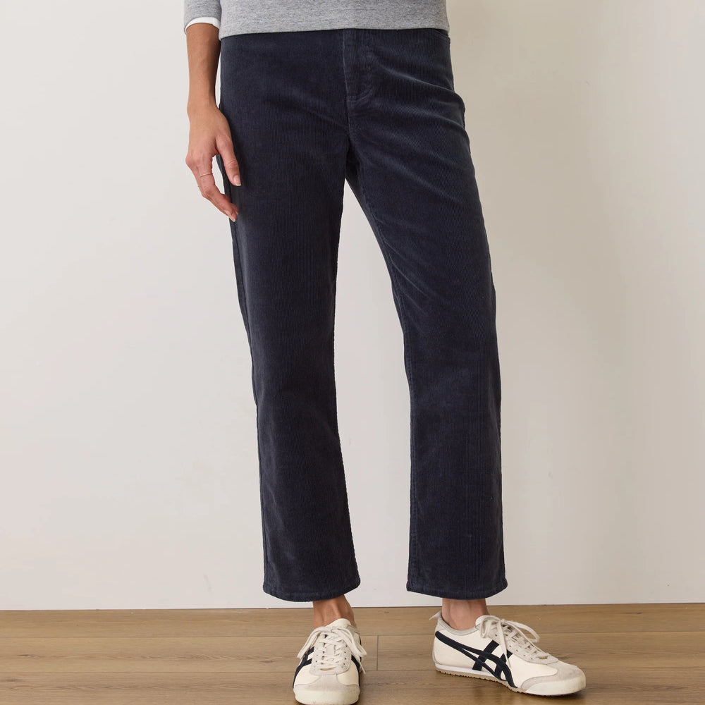 The Marine Layer Charlie Corduroy Straight Pant are a perfect transitional piece for fall. Find your pair at Harbour Thread boutique