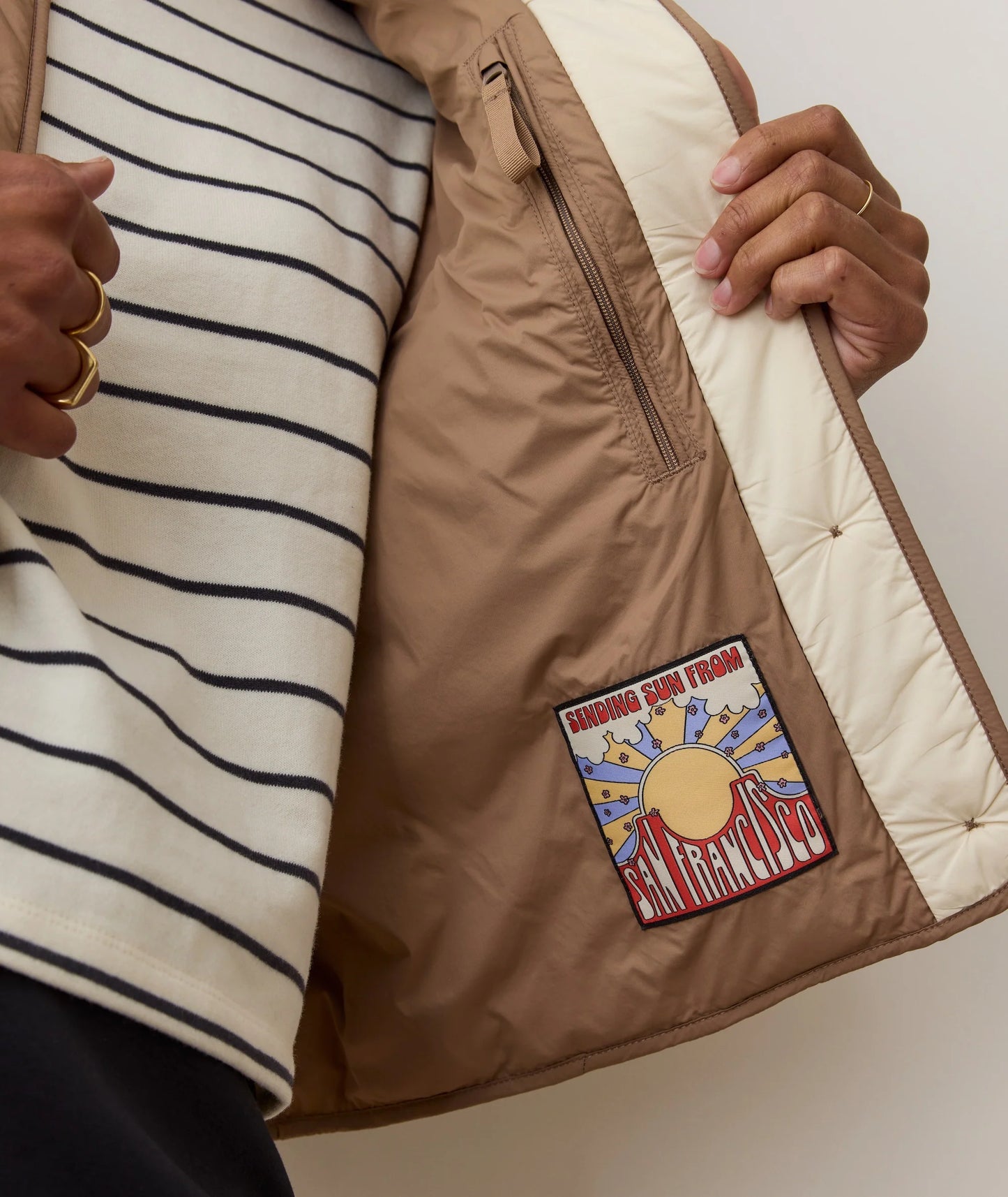 Marine Layer Marina Quilted Liner Jacket