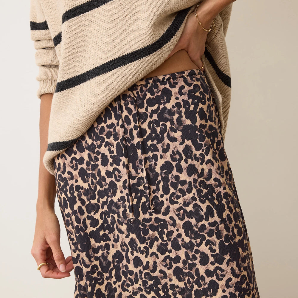 Women's leopard print skirt