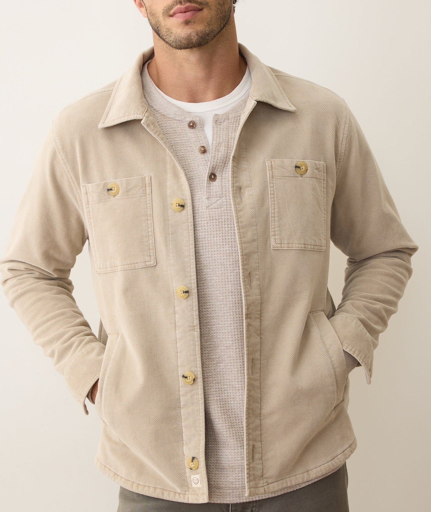 men's beige jacket