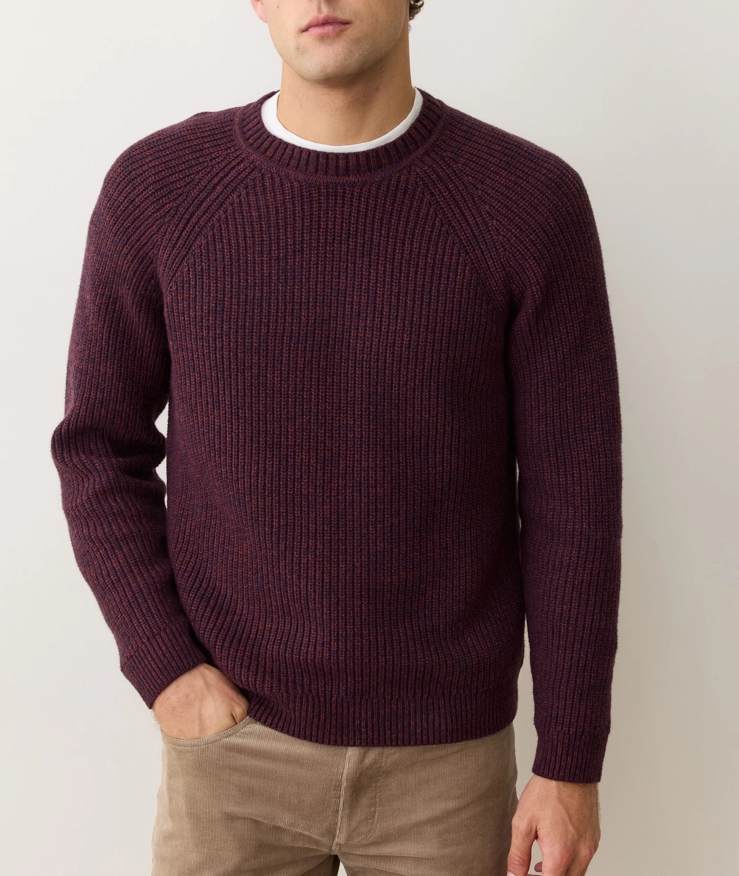 men's maroon sweater