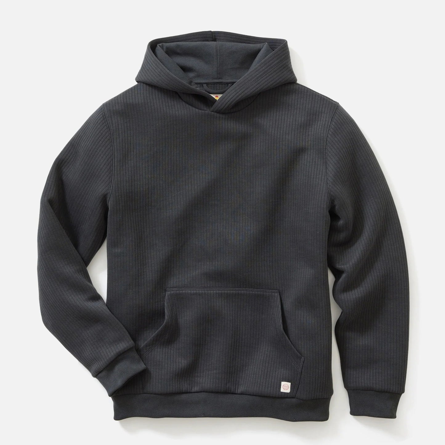 Marine Layer Corbet Quilted Hoodie in Jet Black
