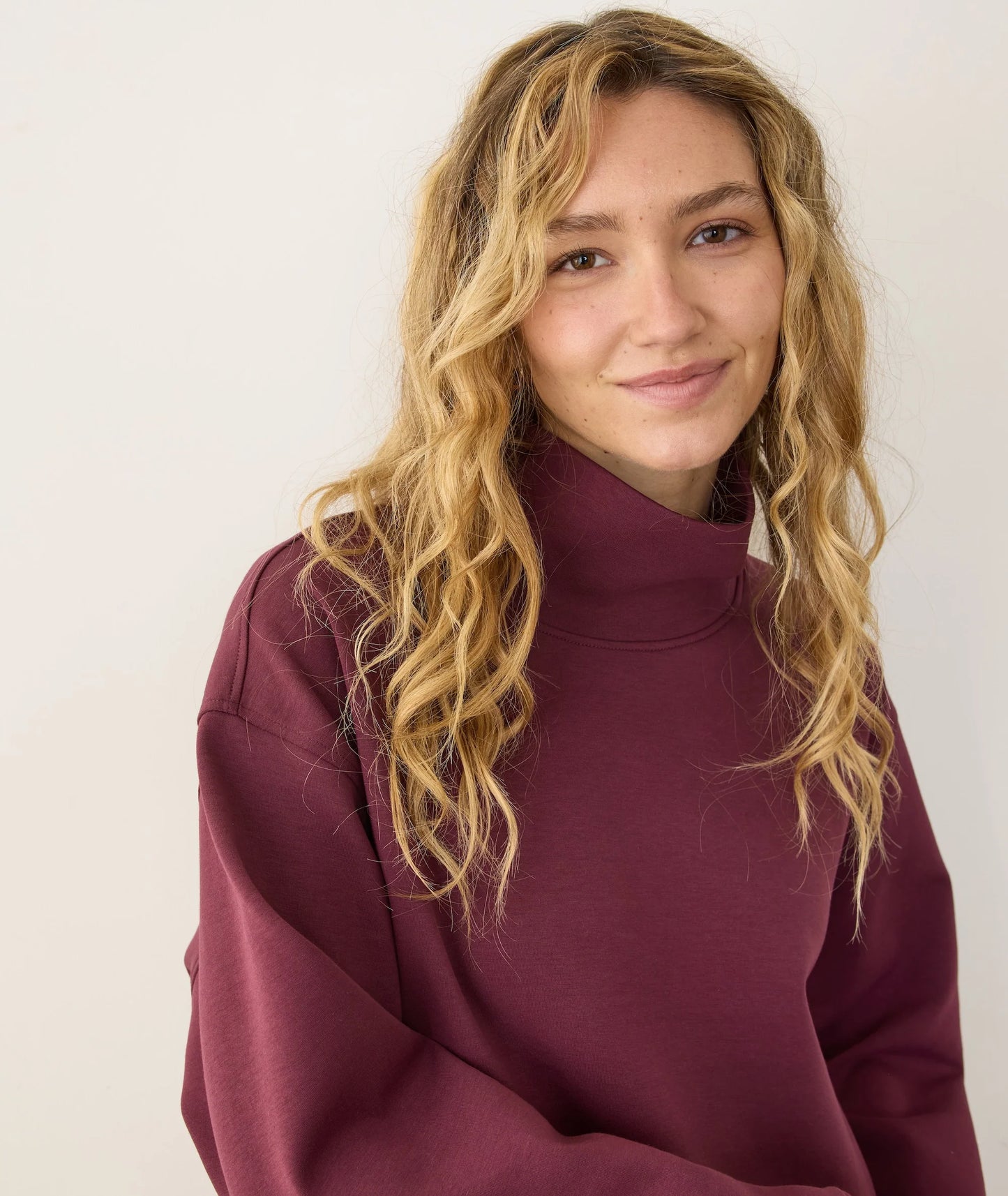Marine Layer Nova Mock Neck Sweatshirt