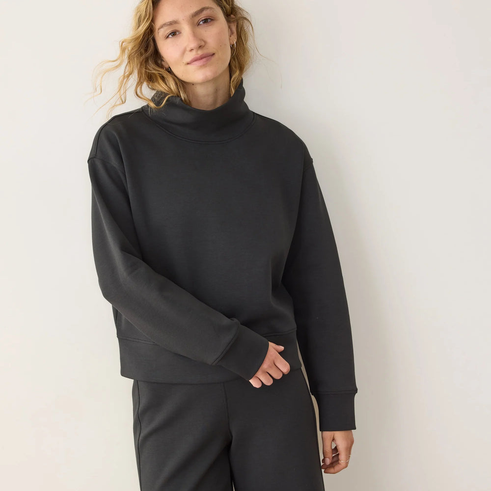 Marine Layer Nova Mock Neck Sweatshirt