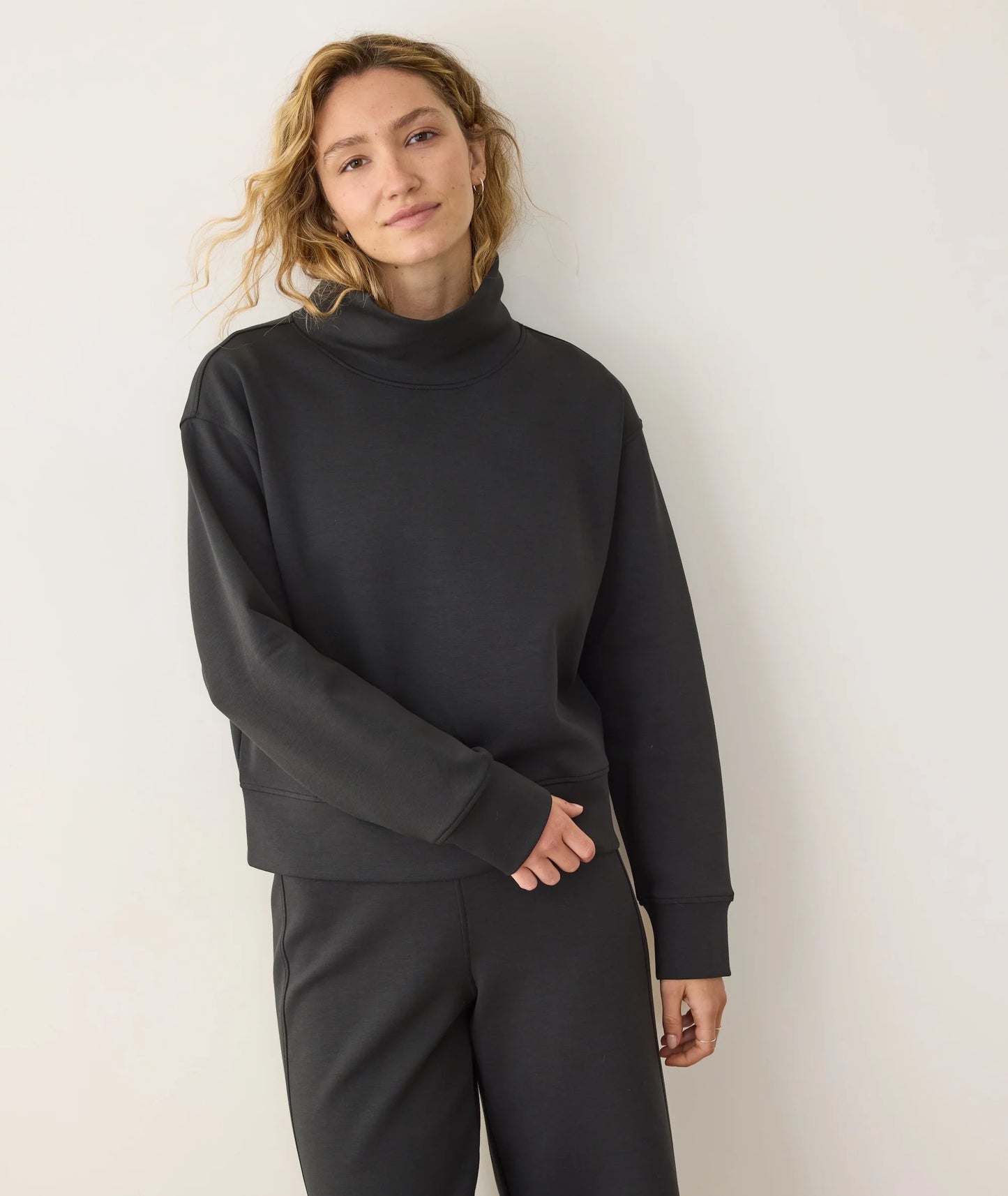 Marine Layer Nova Mock Neck Sweatshirt