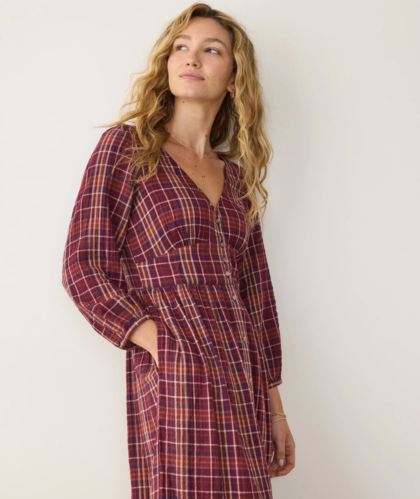 Marine Layer Maeve Midi Dress