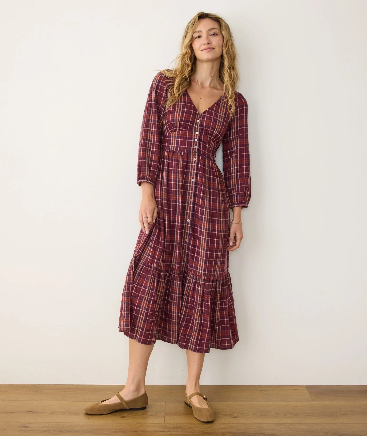 Marine Layer Maeve Midi Dress