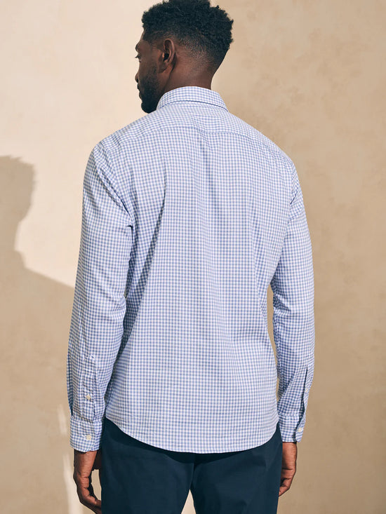 Load image into Gallery viewer, Faherty The Movement Shirt - Light Blue Gingham
