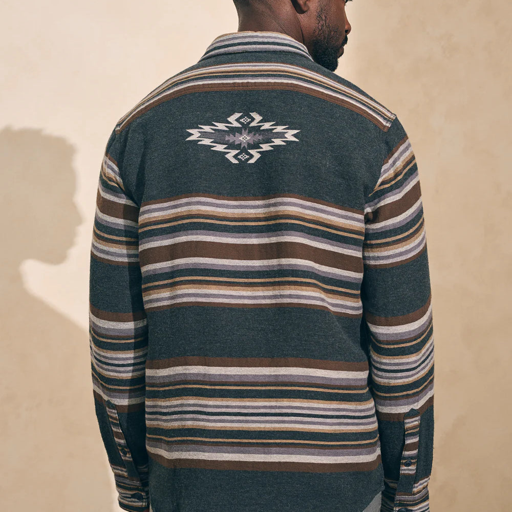 Faherty x Doug Good Feather Canyon Overshirt - Desert Blackstar Serape